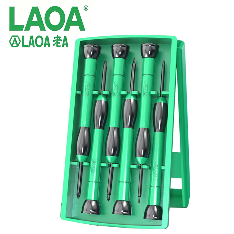 Electronics Repair Team - LAOA LA624601 6-teiliges Hochpräzisions-Mini-Schraubendreher-Set aus Chrom-Vanadium-Stahl