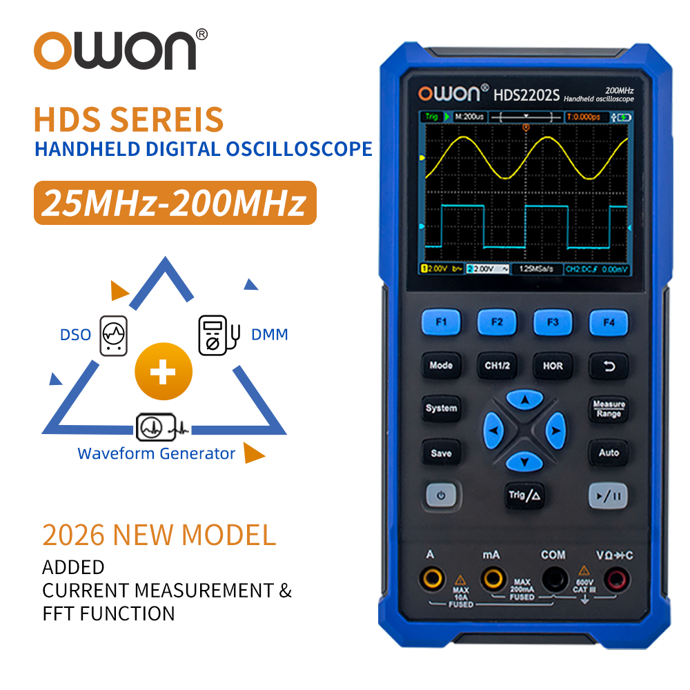 Electronics Repair Lab - OWON HDS200 Serie Tragbares Digitales Oszilloskop,