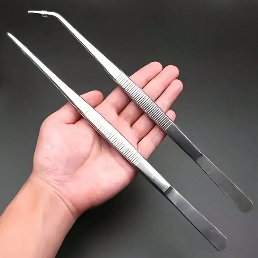 Electronics Repair Lab - Präzisionspinzette mit langem Griff und zwei