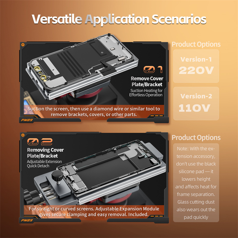 Screen Separator Machine - QianLi PM89 360 ° Rotierender Heiz-Bildschirmseparator:
