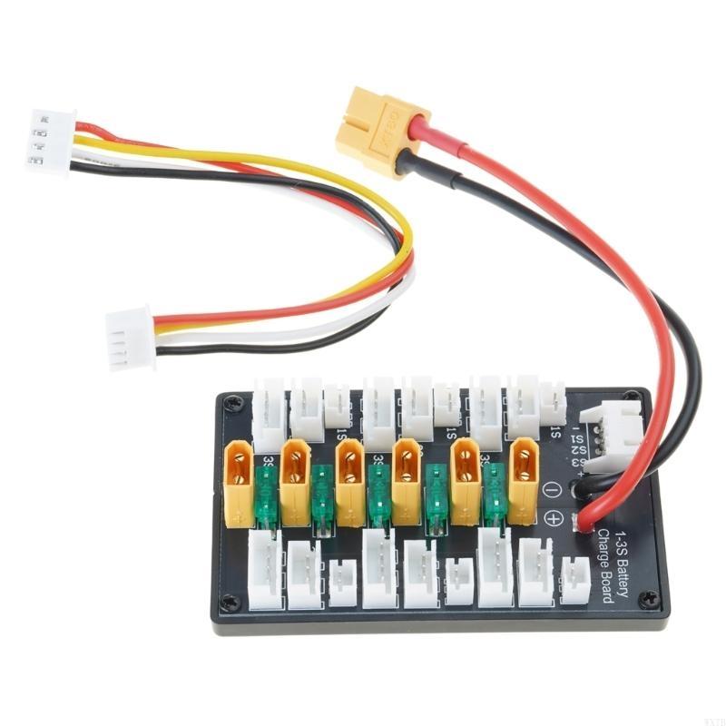 Electronics Repair Lab - 6-Port-XT30-Akku-Parallelladeplatine zum schnellen mehrerer Akkus beim